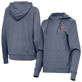 Chicago Cubs Antigua Women's Justice Stars and Stripes Team Logo Pullover Hoodie - MLB