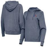 Baltimore Orioles Antigua Women's Justice Stars and Stripes Team Logo Pullover Hoodie - MLB