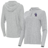 Colorado Rockies Antigua Women's Daybreak Quarter-Zip Hoodie - MLB