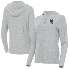 Colorado Rockies Antigua Women's Daybreak Quarter-Zip Hoodie - MLB
