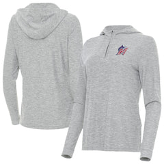 Miami Marlins Antigua Women's Daybreak Quarter-Zip Hoodie - MLB