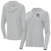 Kansas City Royals Antigua Women's Daybreak Quarter-Zip Hoodie - MLB