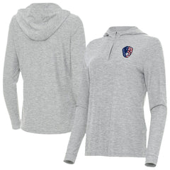 Milwaukee Brewers Antigua Women's Daybreak Quarter-Zip Hoodie - MLB