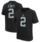 Ashton Jeanty Las Vegas Raiders Youth 2025 NFL Draft First Round Pick Name & Number T-Shirt Black | Nike for Sale