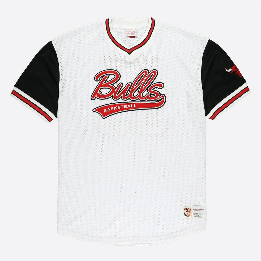 Scottie Pippen Chicago Bulls Player Mesh V-Neck Shirt White - NBA