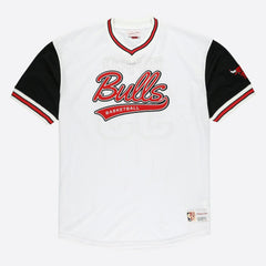 Scottie Pippen Chicago Bulls Player Mesh V-Neck Shirt White - NBA