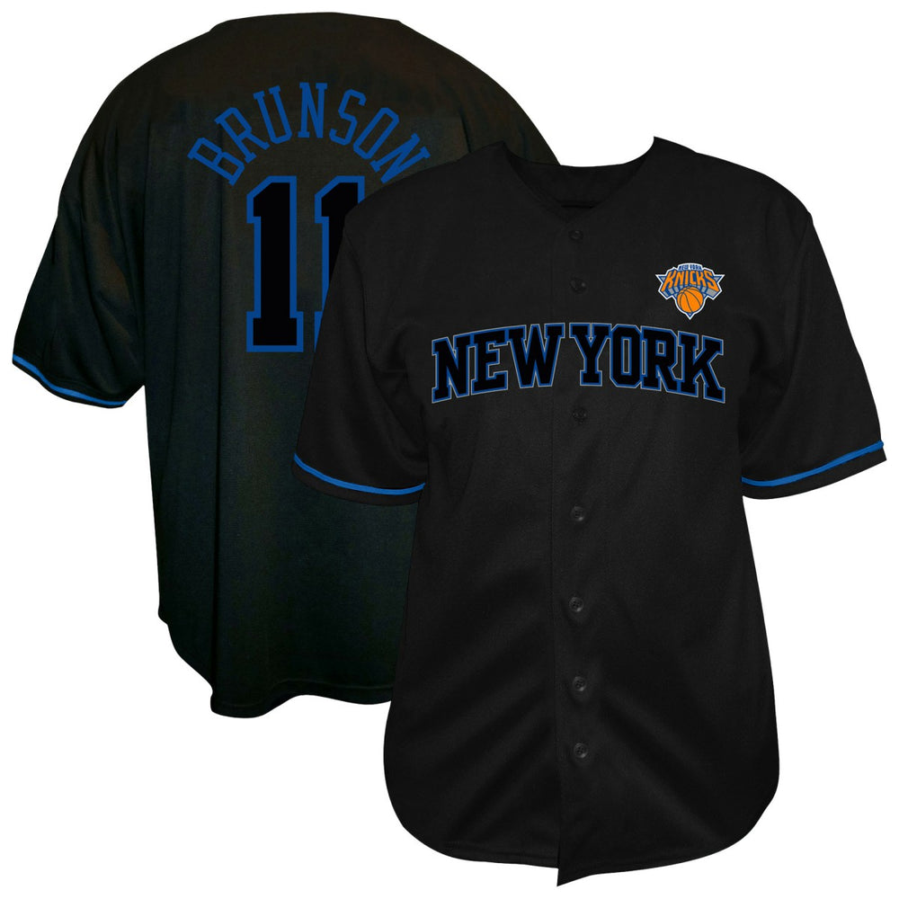 Jalen Brunson New York Knicks Big & Tall Name & Number Fashion Jersey Black - NBA