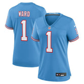 Cam Ward Tennessee Titans Women's 2025 NFL Draft 2nd Alternate Game Jersey Light Blue | Nike for Sale