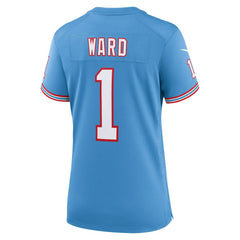 Cam Ward Tennessee Titans Women's 2025 NFL Draft 2nd Alternate Game Jersey Light Blue | Nike for Sale