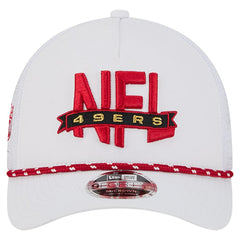 San Francisco 49ers New Era NFL 9FORTY A-Frame M-Crown Adjustable Trucker Hat White | NFL