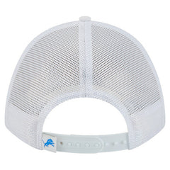 Detroit Lions New Era NFL 9FORTY A-Frame M-Crown Adjustable Trucker Hat White | NFL