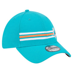 Miami Dolphins New Era Stripes 39THIRTY Flex Hat Aqua | NFL