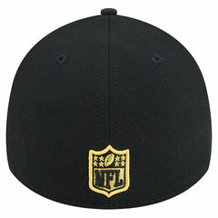 Pittsburgh Steelers New Era Stripes 39THIRTY Flex Hat Black | NFL