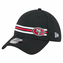 San Francisco 49ers New Era Stripes 39THIRTY Flex Hat Black | NFL