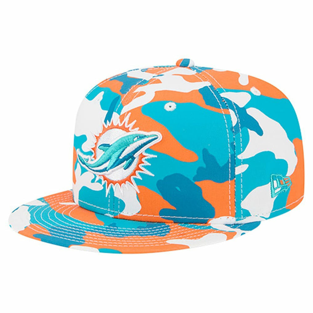 Miami Dolphins New Era 59FIFTY Fitted Hat Orange/Aqua | NFL