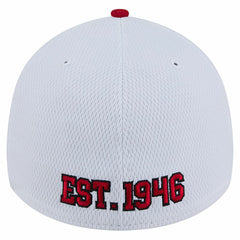 San Francisco 49ers New Era Dashmark Rays 39THIRTY Flex Hat White/Scarlet | NFL