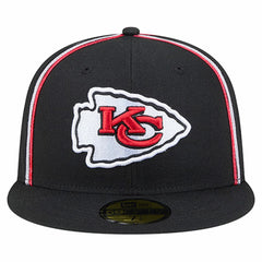 Kansas City Chiefs New Era Soutache 59FIFTY Fitted Hat Black | NFL
