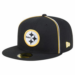 Pittsburgh Steelers New Era Soutache 59FIFTY Fitted Hat Black | NFL