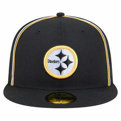 Pittsburgh Steelers New Era Soutache 59FIFTY Fitted Hat Black | NFL