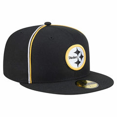 Pittsburgh Steelers New Era Soutache 59FIFTY Fitted Hat Black | NFL
