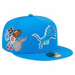 Detroit Lions New Era Group Chat 59FIFTY Fitted Hat Blue | NFL