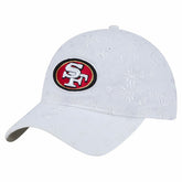 San Francisco 49ers New Era Women's Floral 9TWENTY Adjustable Hat White | NFL