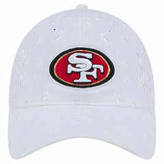 San Francisco 49ers New Era Women's Floral 9TWENTY Adjustable Hat White | NFL