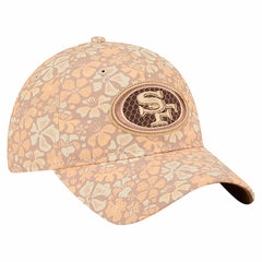 San Francisco 49ers New Era Women's Floral 9TWENTY Adjustable Hat Tan | NFL