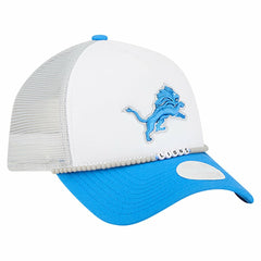 Detroit Lions New Era Women's Friendship Bracelet 9FORTY Adjustable Hat White/Blue | NFL