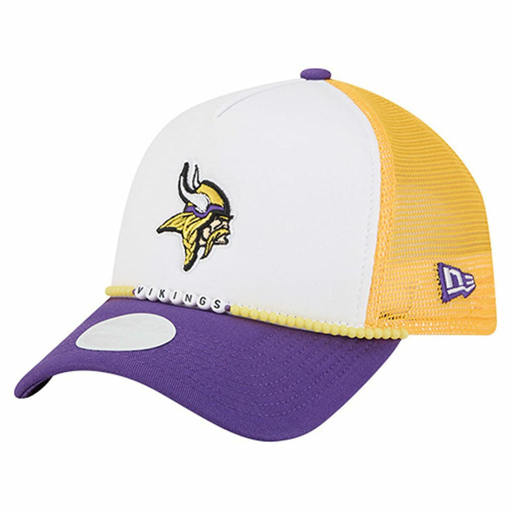 Minnesota Vikings New Era Women's Friendship Bracelet 9FORTY Adjustable Hat White/Purple | NFL