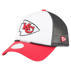 Kansas City Chiefs New Era Women's Friendship Bracelet 9FORTY Adjustable Hat White/Red | NFL
