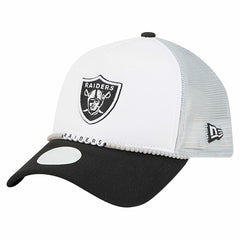 Las Vegas Raiders New Era Women's Friendship Bracelet 9FORTY Adjustable Hat White/Black | NFL
