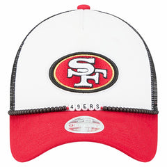 San Francisco 49ers New Era Women's Friendship Bracelet 9FORTY Adjustable Hat White/Scarlet | NFL