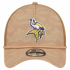 Minnesota Vikings New Era Wheat Camo 9FORTY Adjustable Hat Tan | NFL