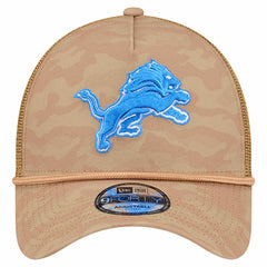 Detroit Lions New Era Wheat Camo 9FORTY Adjustable Hat Tan | NFL