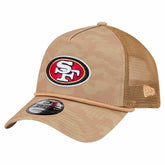 San Francisco 49ers New Era Wheat Camo 9FORTY Adjustable Hat Tan | NFL