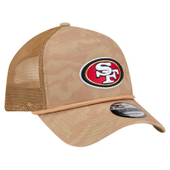 San Francisco 49ers New Era Wheat Camo 9FORTY Adjustable Hat Tan | NFL