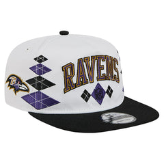 Baltimore Ravens New Era Argyle 19TWENTY Adjustable Hat White | NFL