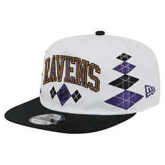 Baltimore Ravens New Era Argyle 19TWENTY Adjustable Hat White | NFL