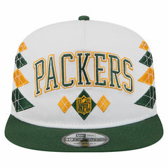 Green Bay Packers New Era Argyle 19TWENTY Adjustable Hat White | NFL