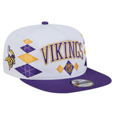 Minnesota Vikings New Era Argyle 19TWENTY Adjustable Hat White | NFL