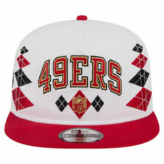 San Francisco 49ers New Era Argyle 19TWENTY Adjustable Hat White | NFL