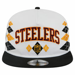 Pittsburgh Steelers New Era Argyle 19TWENTY Adjustable Hat White | NFL
