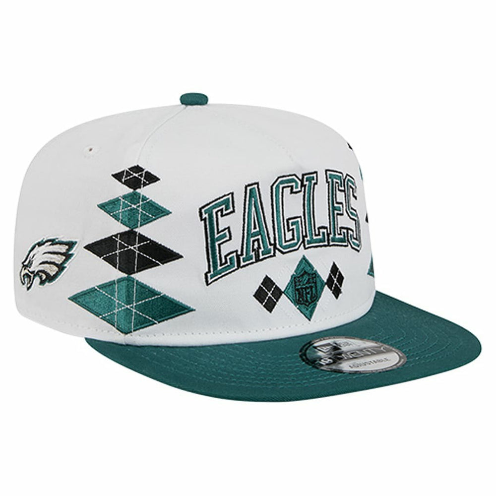 Philadelphia Eagles New Era Argyle 19TWENTY Adjustable Hat White | NFL