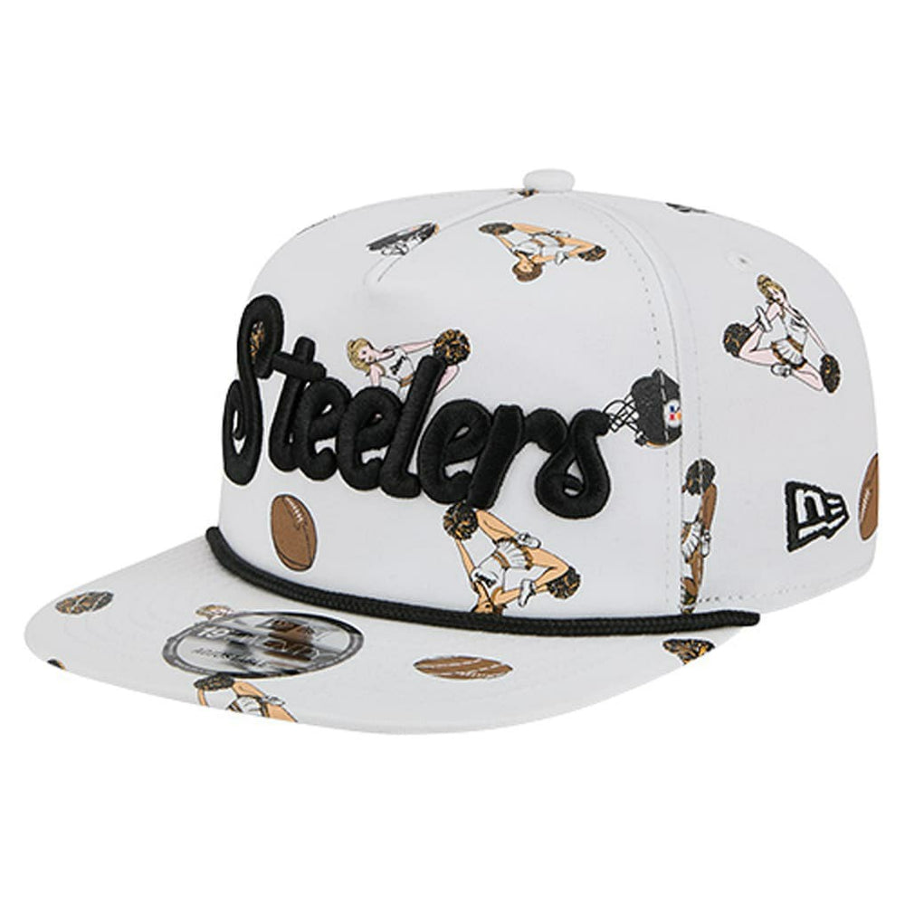 Pittsburgh Steelers New Era Team Cheer 19TWENTY Snapback Hat White | NFL