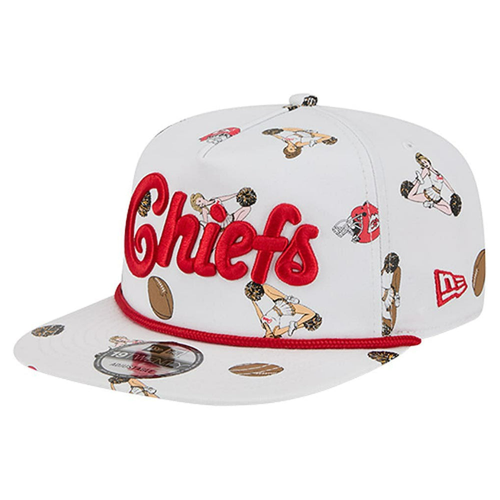 Kansas City Chiefs New Era Team Cheer 19TWENTY Snapback Hat White | NFL