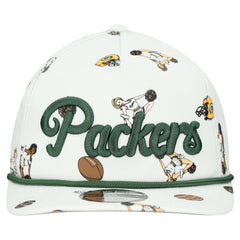 Green Bay Packers New Era Team Cheer 19TWENTY Snapback Hat White | NFL