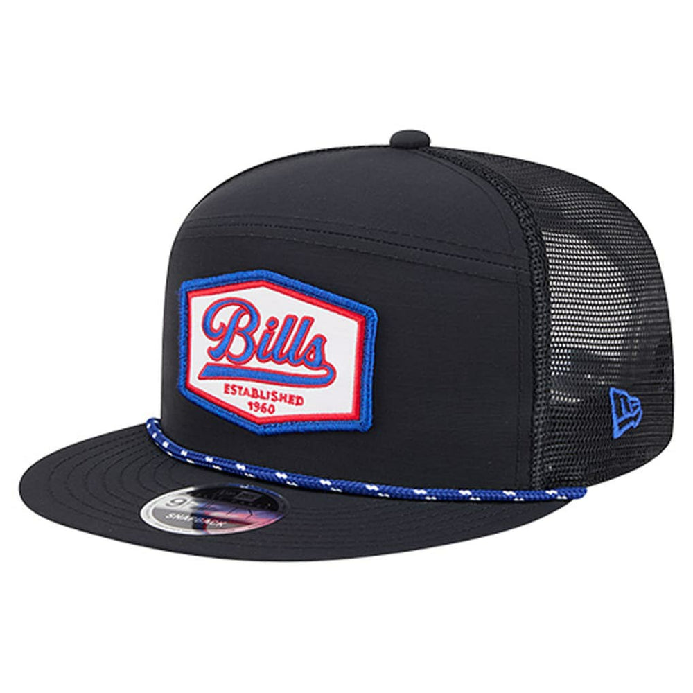 Buffalo Bills New Era Ripstop Patch 9FIFTY Split Panel Snapback Hat Black | NFL