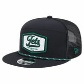 New York Jets New Era Ripstop Patch 9FIFTY Split Panel Snapback Hat Black | NFL