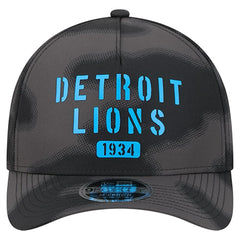 Detroit Lions New Era Halftone Camo 9FORTY Hat Gray | NFL
